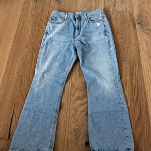 Citizens Of Humanity Vintage Blue Wide Ankle Cropped Denim